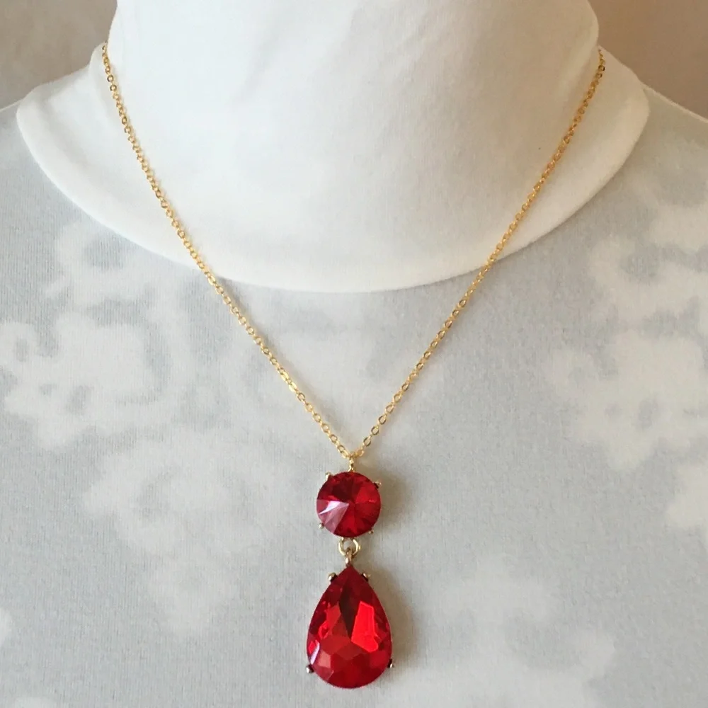 Witches of East End Handmade Replica of Wendy’s Double Ruby Necklace - Picture 6 of 12